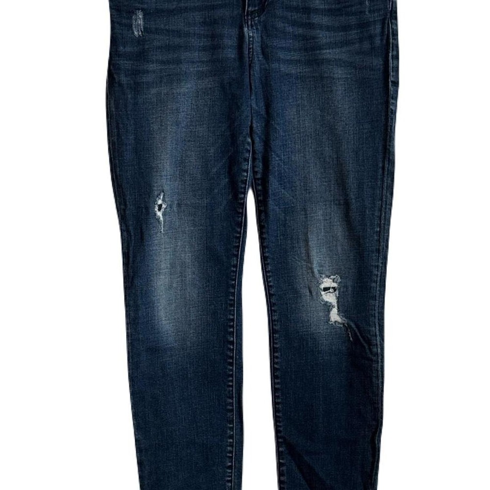 Kut From the Kloth Katherine Boyfriend dark wash distressed denim jeans